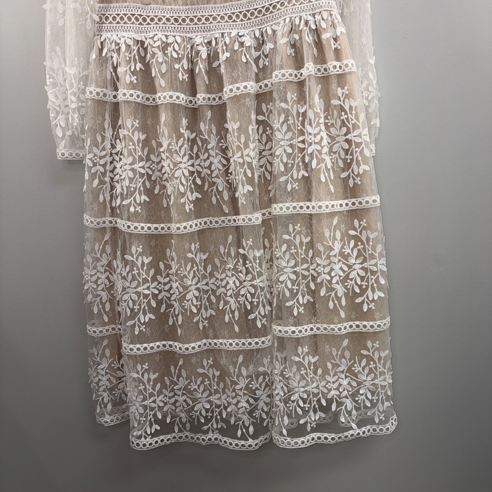 Ivy City Dress Co Sicily Dress Wowens 2XL In Champagne Wedding Whimsical Fairy - Picture 3 of 9